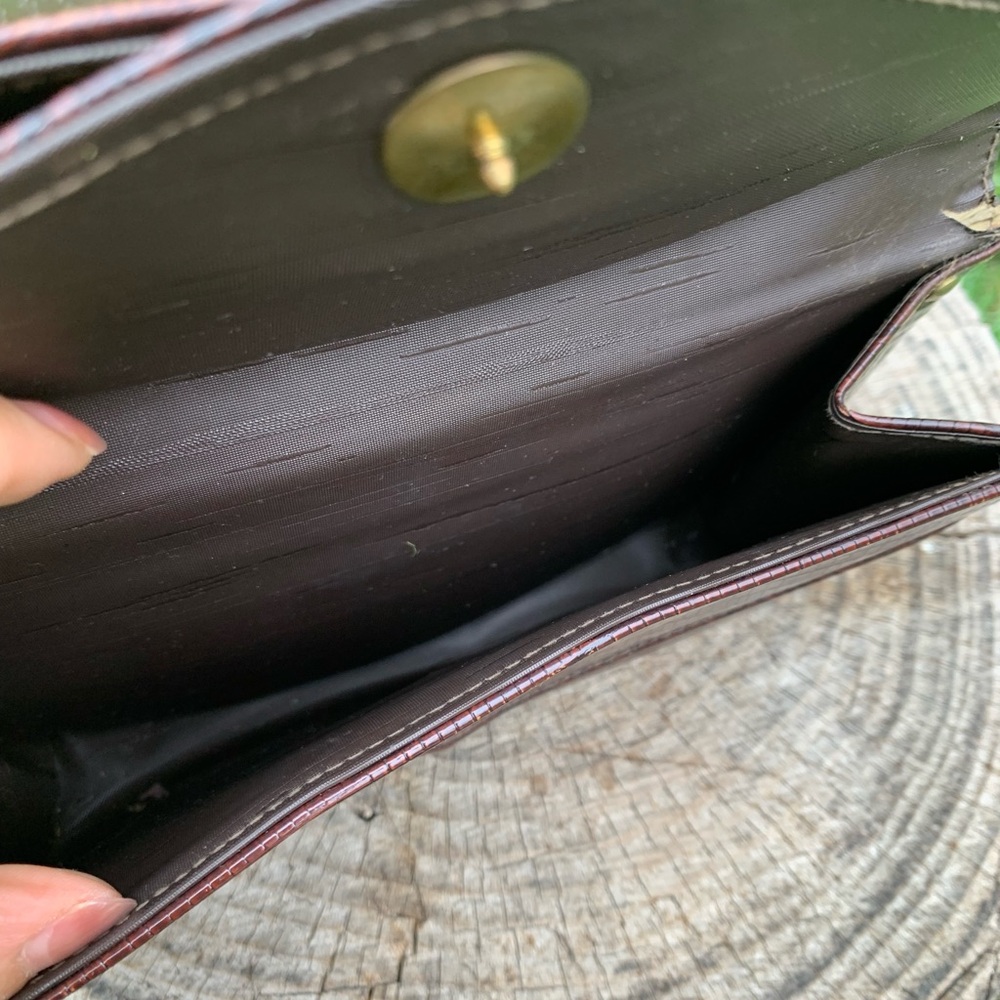 Vintage brown leather ladie’s purse - Picture 6 of 11